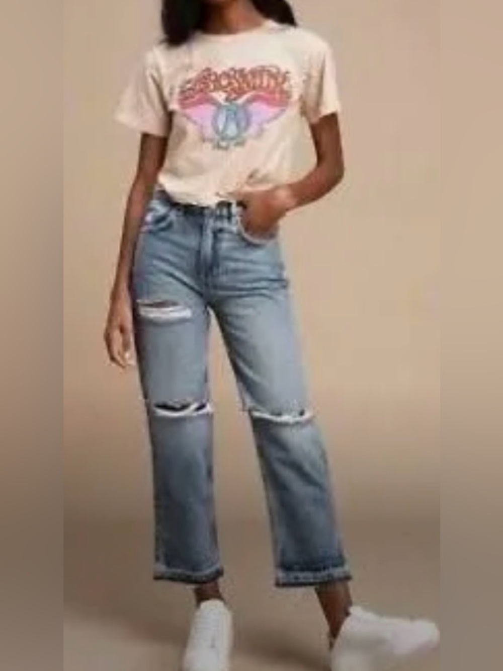 Free People We the Free Straight Leg Distressed Jeans Size 29